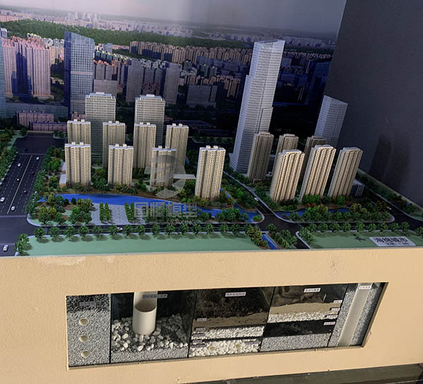 汶川县建筑模型